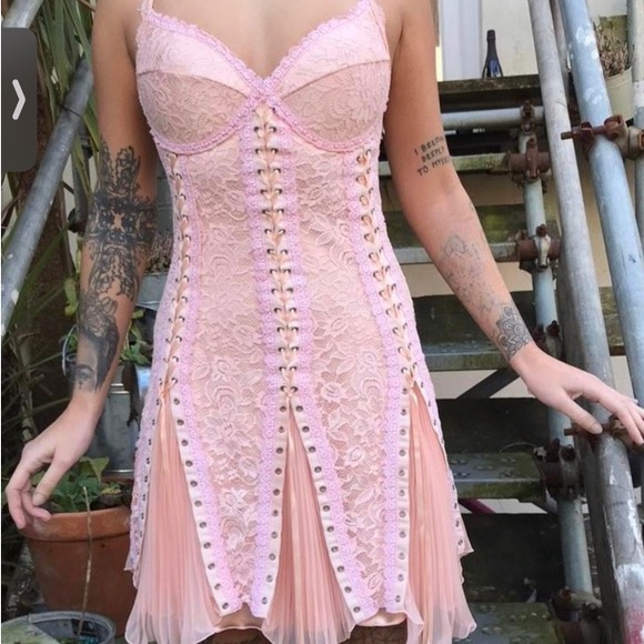 💘SOLD💘 SOLD💘London catwalk collection vintage dress corset style - Picture 9 of 10